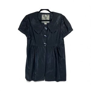 Kensie Shimmering Black Buttoned Dress size large